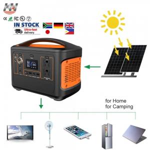 China eu us plug multi-outputs lifepo4 portable solar power bank station charging battery on sale