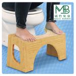 Custom Eco-Friendly Bamboo Bathroom Non-Slip Adult Squat Stool