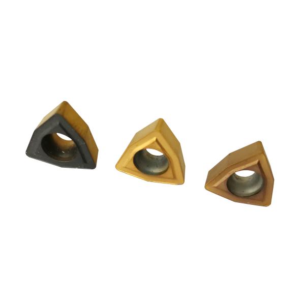 WCMX Golden CNC Tungsten Carbide Lathe Inserts WCMX040208 CVD PVD Coating Available