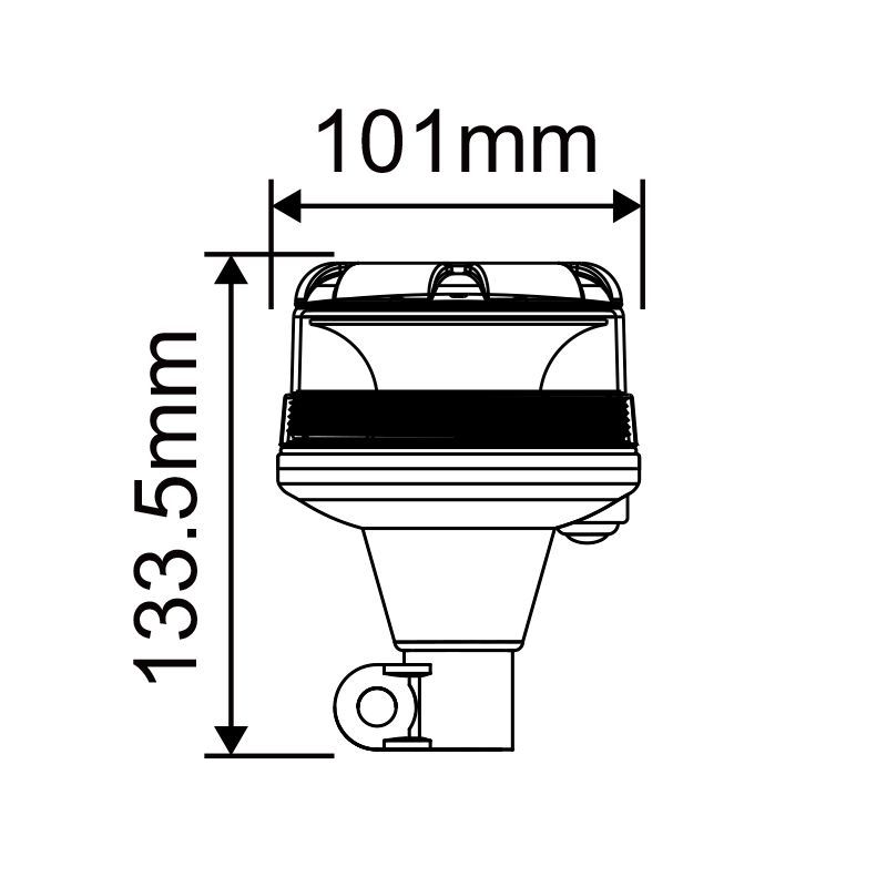 Multifunction Rotating Flashing Amber Beacon Signal Light China
