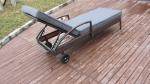 Adjustable Rattan Sun Lounger , Patio / Garden / Beach Lounger