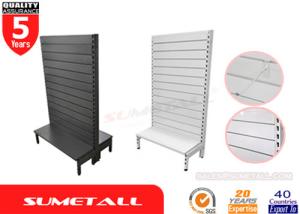 Wholesale Black White Metal Retail Gondola Shelving / Gondola Display Stands Adjustable Height from china suppliers