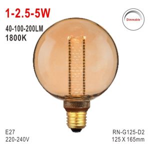 Buy cheap G125 Bulb, Deco Bulb, E27 LED Bulb, Fashionable Glass Bulb, Energy Saving Lamp from wholesalers