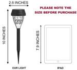 Warm White 3000K 2 Lumens LED Solar Garden Lanterns