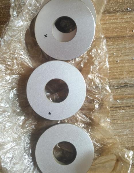 Ultrasonic Welding Piezo Ceramic Ring Silver Coating Electrode Positive And
