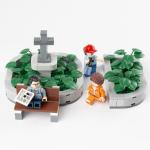 MOC bricks flower bed for city construction decoration public park building