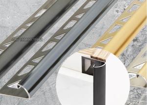 Wholesale Stainless Steel Quarter Round Tile Edging Trim Mirror Black 9mm 10mm 12mm from china suppliers