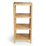 Home Storage Bamboo Racks And Holders 4 Layer Bamboo Shelf Rack 2-50mm Thickness