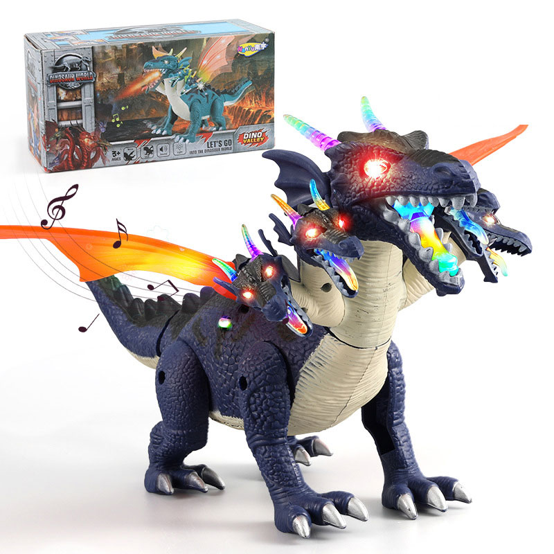 PVC Electric Dinosaur Toy for Children Age Range 0 to 24 Months Sound and Light Effects
