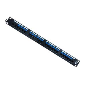Wholesale Long Life Network Cabinet Accessories 24 Port Patch Panel With Cat5e Cable Rj45 from china suppliers