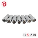 M12 Industrial Metal Waterproof Connector With 2-8Pin Straight Head Aviation