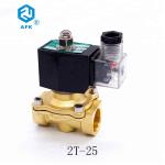 Brass Normally closed 1 inch Neutral LPG Gas Solenoid Valve DC 24V