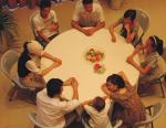 wholesale 5 foot round folding table/5 ft round folding banquet table