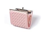 BM 10x2x9cm Zippered Coin Purse Woven Pu Leather ISO9001