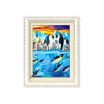 Customized Size Turtles And Dolphins 5D Photography For Home Decoration