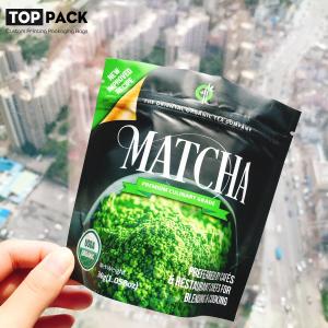 Wholesale 100g Resealable Mylar Matcha Green Tea Powder Packaging Bag Zipper Top from china suppliers