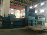 Plc Control Horizontal Baling Machine / Newspaper Plastic Cardboard Baler