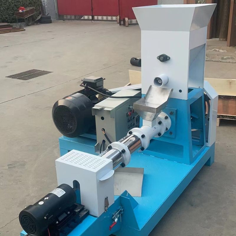 50~2000kg/h Stainless Steel Fish Feed Extruder Electric Steam Heating Single Or Double Screw