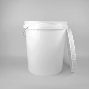 China Food Grade PP Transparent Plastic Bucket 32cm DIA For Pet Food on sale