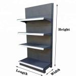 Detachable Retail Display Racks Flat Backboard Shelf Supermarket For Display