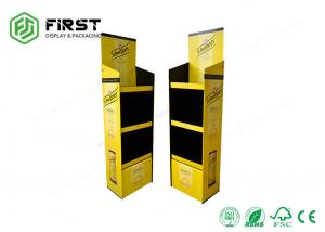 China CMYK Printing Corrugated Cardboard Displays Stand Custom Design For Beverages on sale