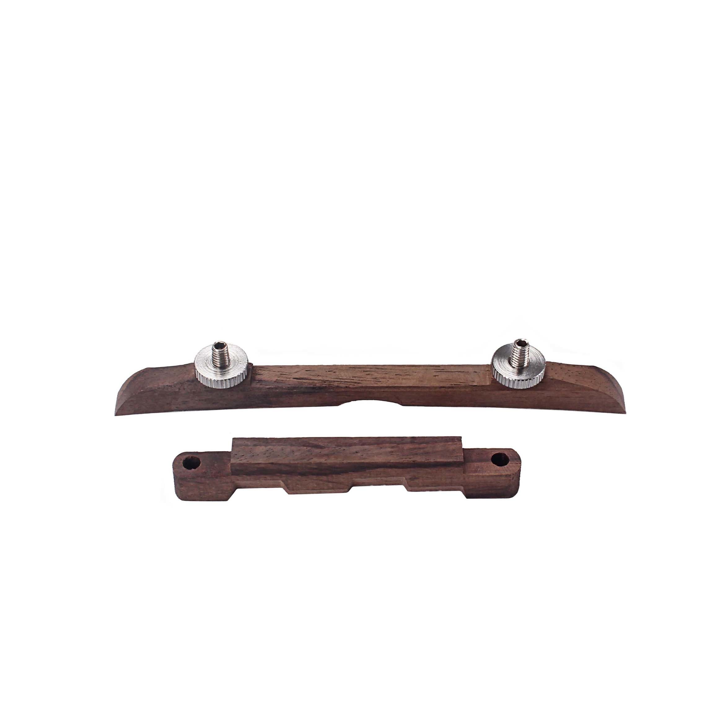 Easy Installation Traditional Adjustable Mandolin Bridge With Two Knobs