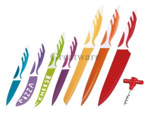 Wholesale 8-Piece Non-stick Color Kitchen Knives Set from china suppliers