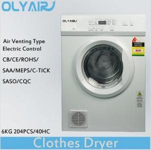 Wholesale OlyAir air vented clothes dryer 6Kg electric control OZ60-16EW Australia standard from china suppliers
