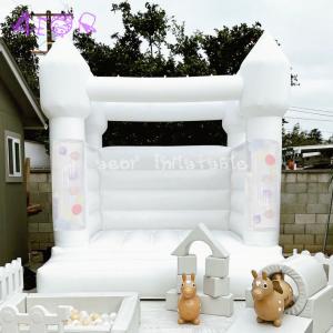 Wholesale 10ft Kids Party Bouncer Inflatable White Wedding Bouncy Castle Inflatable Mini Bounce House from china suppliers