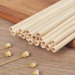 22.5cm Disposable Bamboo Straws Beverage Usage Bamboo Drinking Straw