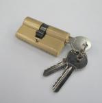 60mm Euro Profile Double Brass Cylinder with 3 brass normal keys original brass