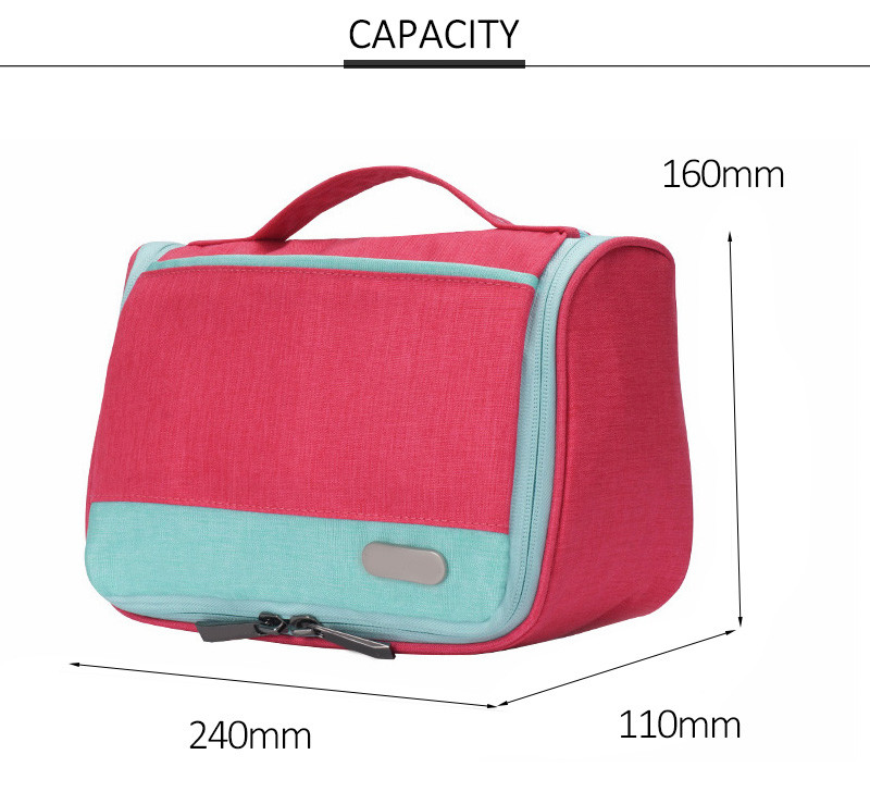 Waterproof Oxford Hanging Cosmetic Bag Makeup Tote Bag For Women