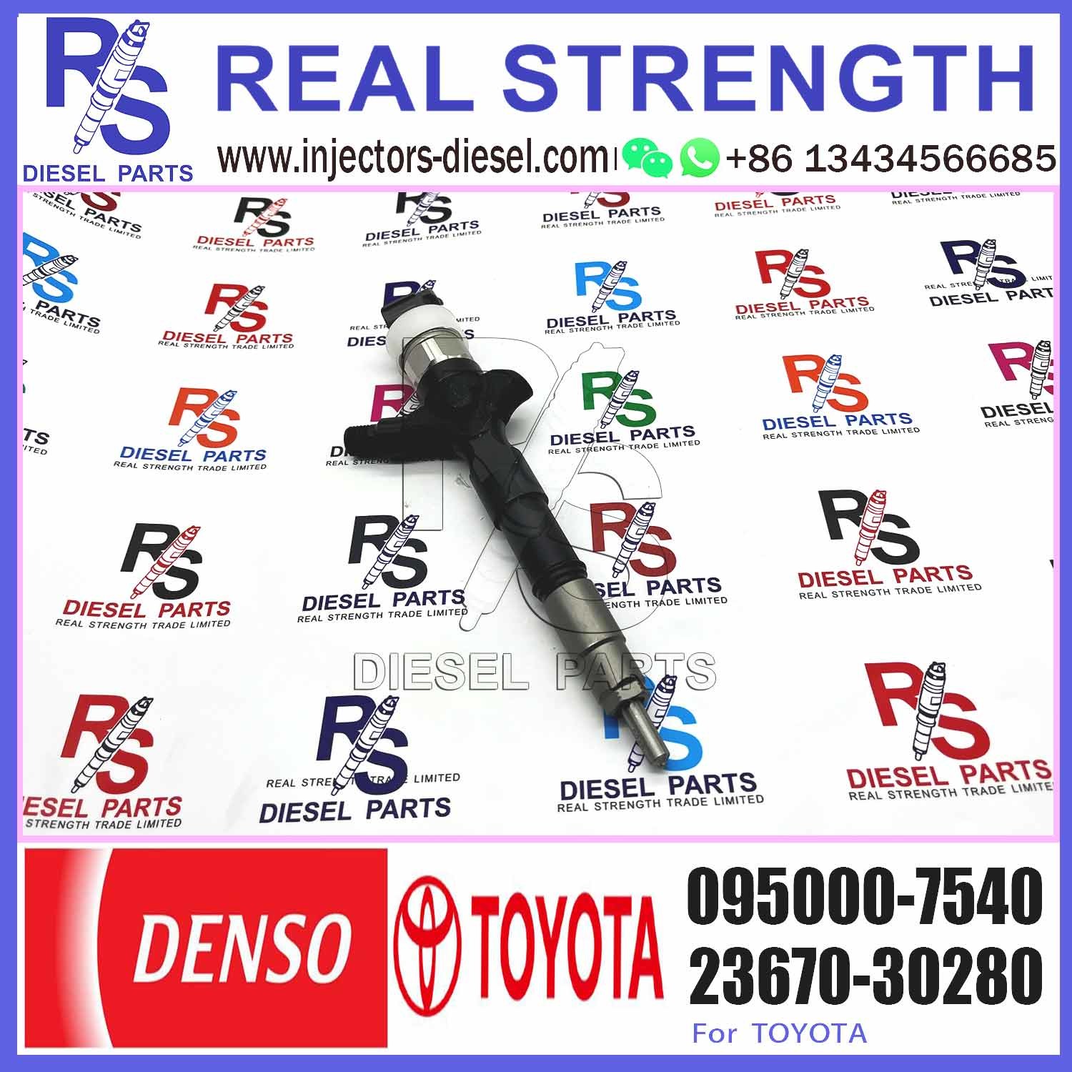 23670-39316 095000-7540 With injector nozzles diesel injectors And Diesel common rail fuel injector