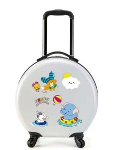 Wholesale Fashion Design Customized Round Shape Kids 18 Inch Trolley Bags Cute Children Travelling Luggage For Children from china suppliers