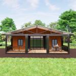 Prefabricated Modular Expandable Container House Residential House With Balcony