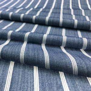Wholesale 180gsm Blue And White Stripe Fabric Viscose Rayon Yarn Dyed TR Type from china suppliers