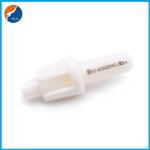 5.2x20mm 22AWG Wire Leaded White Housing Bakelite Glass Tube Fuse Type In-Line