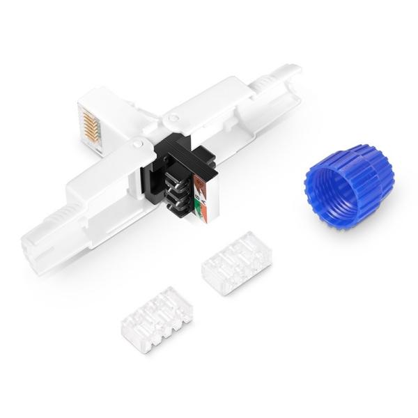 Professional Utp Cat6A Toolless RJ45 Male Connector Keystone Jack by Exact
