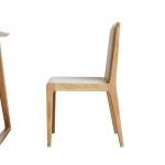 Nordic Upholstered Solid Wood Dining Chair Durable and Sophisticated Design
