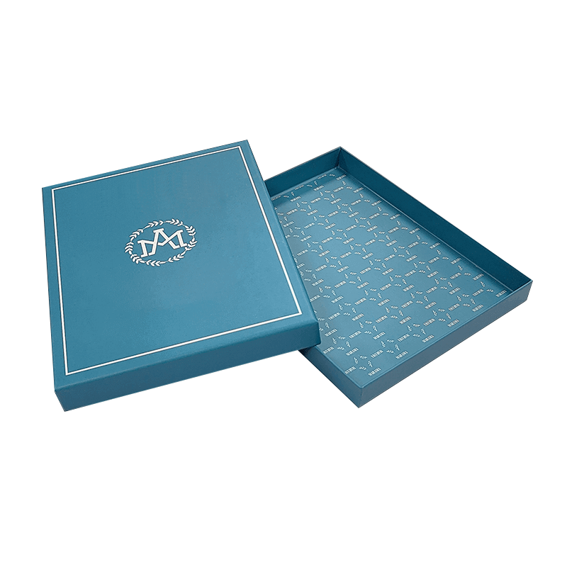 Own Logo Cardboard Removable Lid 2 Piece Rigid Boxes Custom Thin Packaging Box With Logo For T Shirt Clothing
