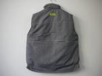 winter vest, warm waist coat, grey, S-3XL, pongee outer, paded lining