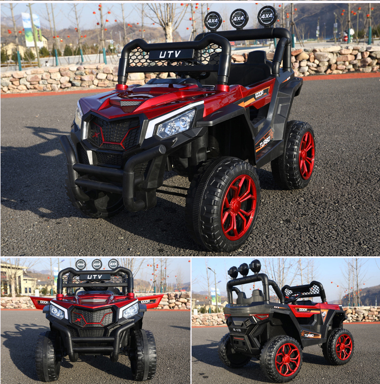 Ride On Toy 2022 Classic4x4 Big Baby Electric12v Remote Control Car Kids MP3 Electric Cars For 3-10year Olds