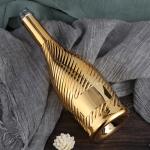 UV Surface Handling Luxury Liquor Bottle 750ml Champagne Bottle in Golden