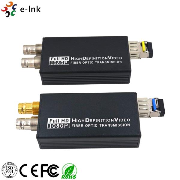 Mini Type 3G-SDI to Fiber Optic Converter , Full HD Sdi Video Fiber Converter