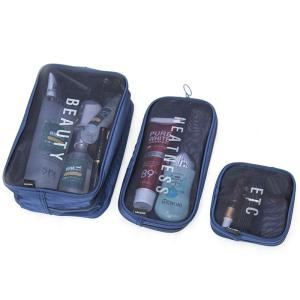 Wholesale Portable Multi-Functional See Through Men Cosmetic Travel Bag Sets from china suppliers