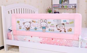 Wholesale Steel Frame Pink Baby Bed Rails / Convertible Bed Rail for Child from china suppliers