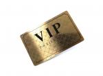 Luxury Ancient Copper Brushed Finish VIP Priority Access Metal Card