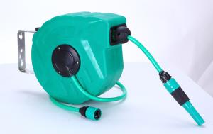 Wholesale Auto rewind 15M Plastic Retractable Water Hose Reel for house hold from china suppliers