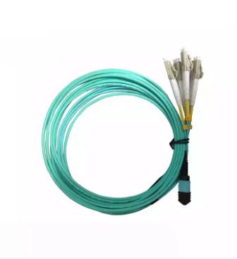 8 12 24 core MTP Jumper breakout Cord Optical Fiber 2.0mm MPO to LC Fiber Optic