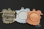 Basketball Swimming Bespoke Custom Award Medals Die Casting Mold Bronze Plating